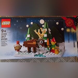 LEGO SANTA'S FRONT YARD (40484) ELF MINIFIGURE REINDEER CHRISTMAS WINTER HOLIDAY